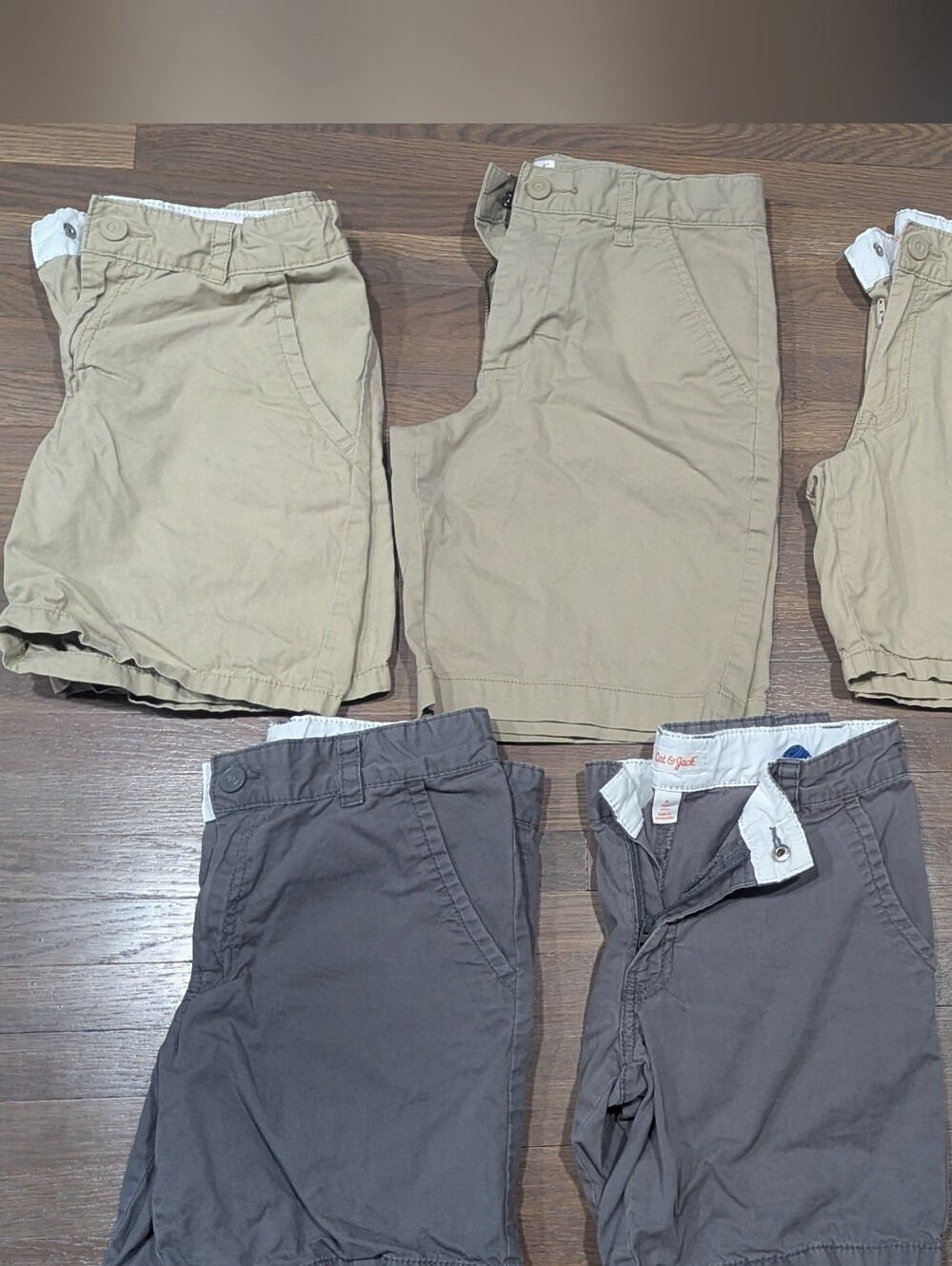 Cat & Jack Size 8 Husky Boys Cotton Uniform Shorts - 5 Pairs